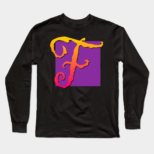 Letter F Long Sleeve T-Shirt by AlondraHanley